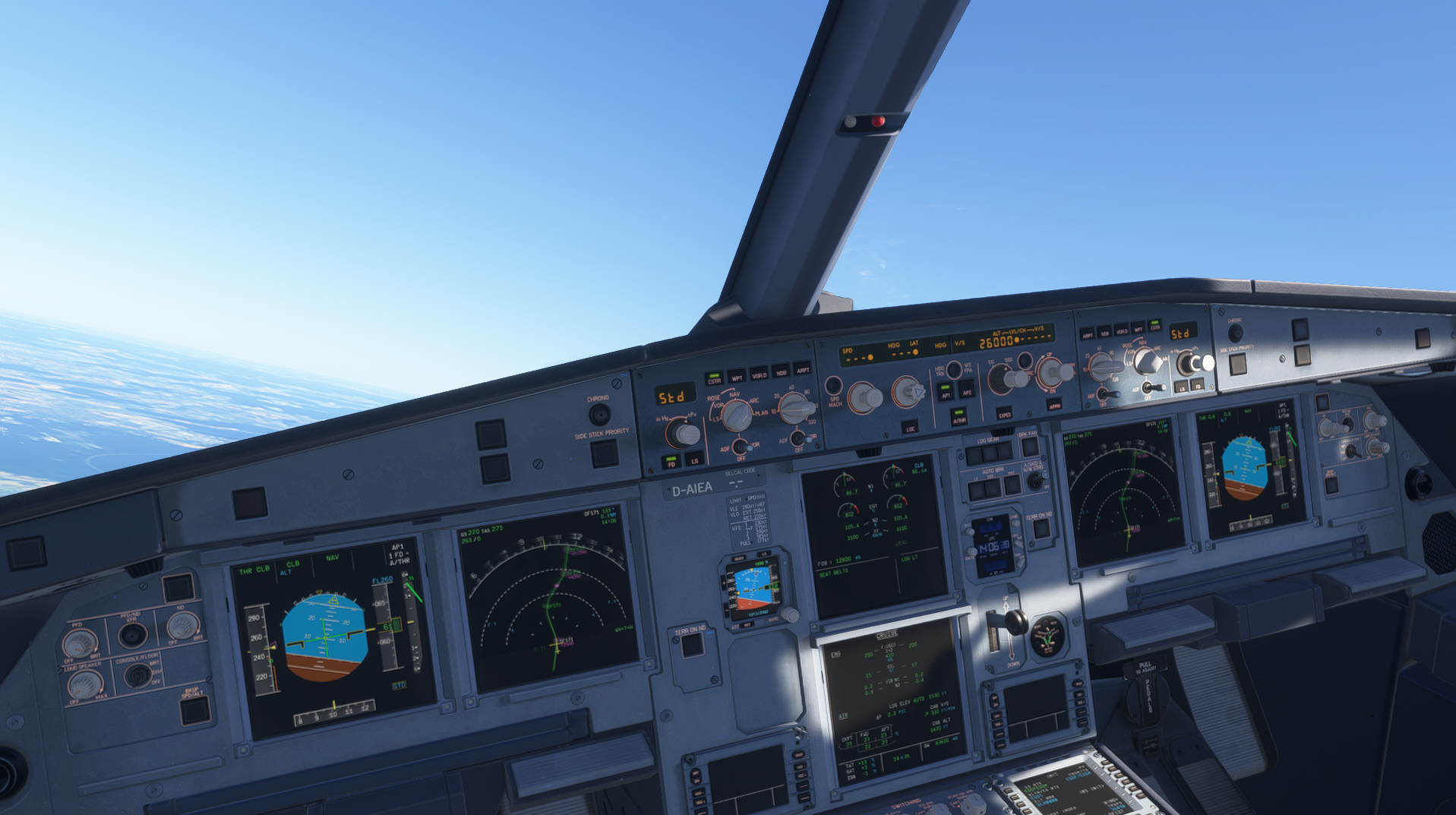 Cockpit View of the climb
